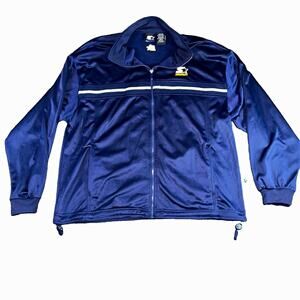 Vintage Starter Navy Blue Tracksuit Set Men's Size Large Full Zip Jacket Pants